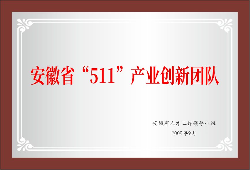 安徽省“511”產業創新團隊